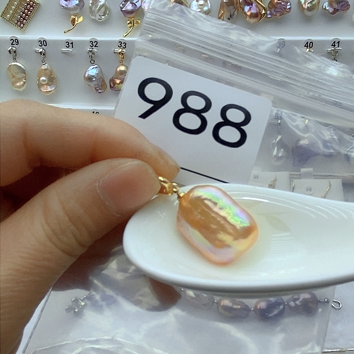 淡水珍珠颈饰银S925镶嵌