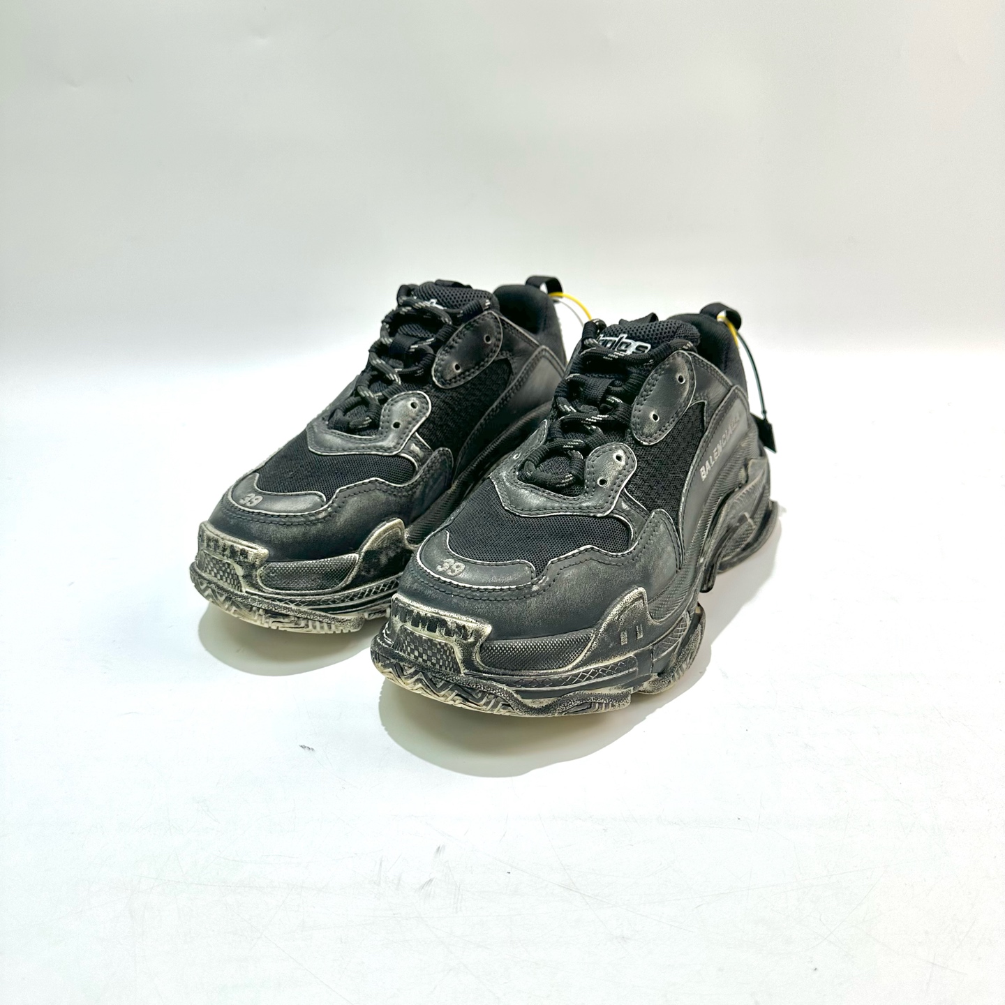 99新 Balenciaga/巴黎世家  黑色 Triple S老爹鞋 SY0837