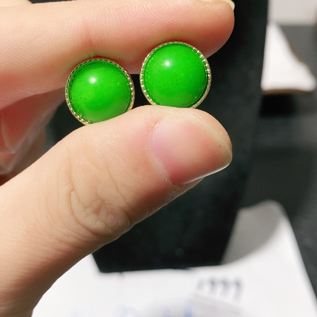 翡翠颈饰14K金镶嵌吊坠