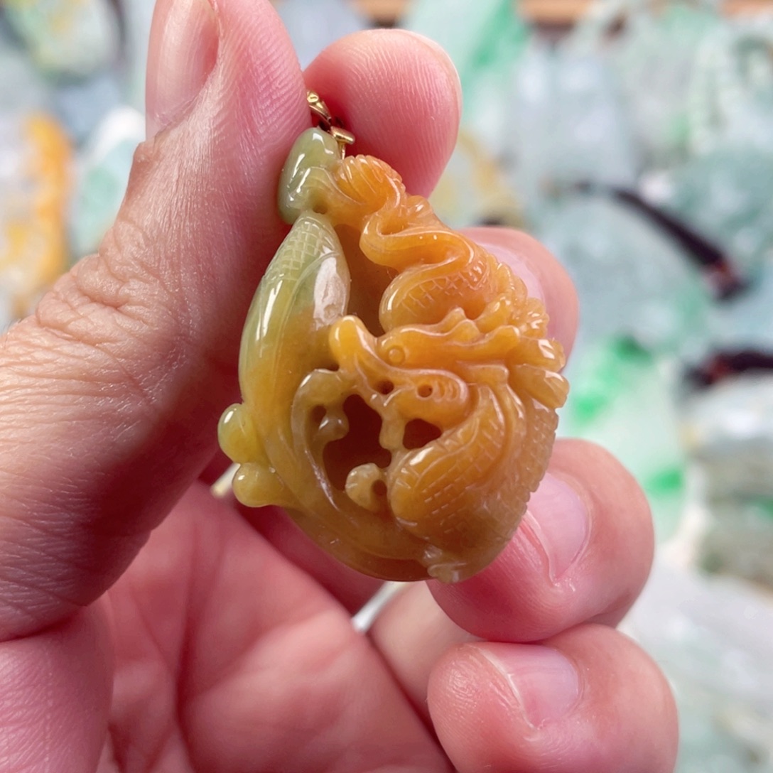 翡翠未镶嵌吊坠(不含链)