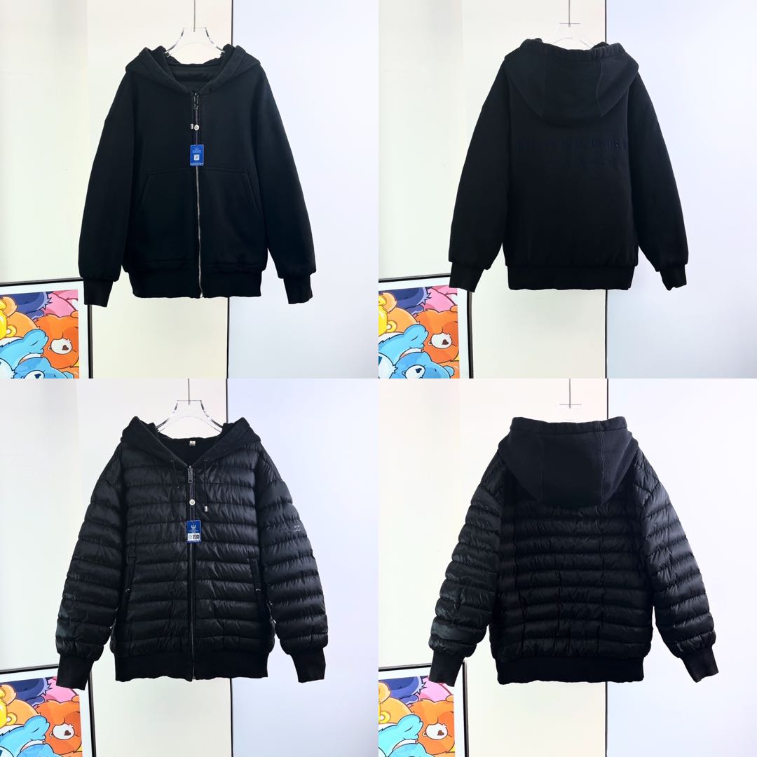 95新 BURBERRY/博柏利 两面穿羽绒服 /L码/Xspk2359