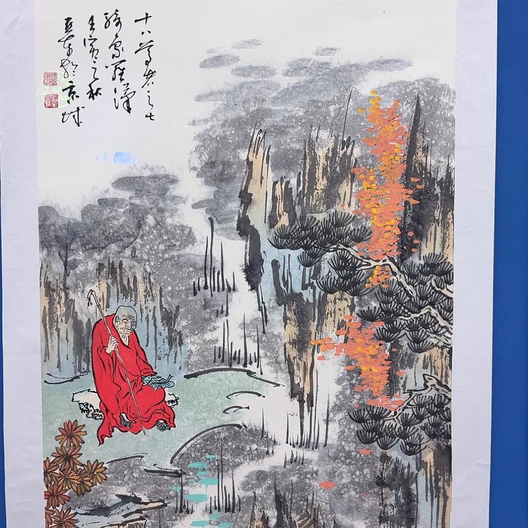 国画多次获得市优秀