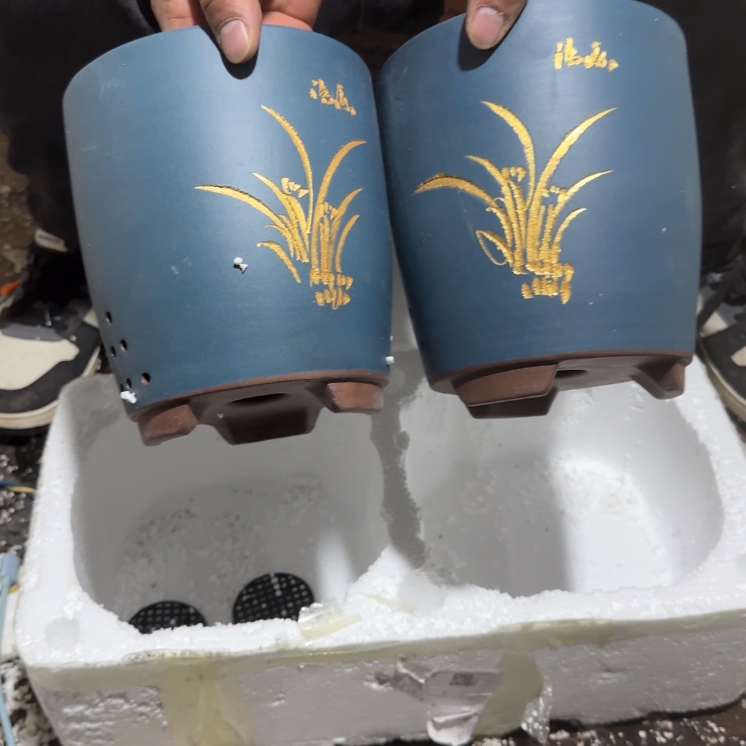 紫砂花盆口径16.18口径