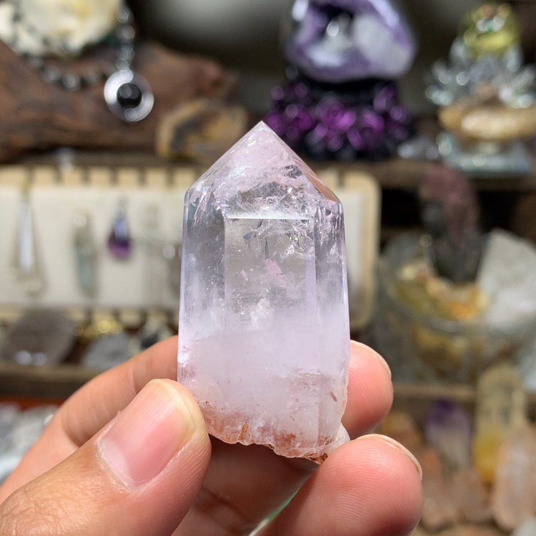 珠宝半成品未镶嵌水晶薰衣草紫骸骨