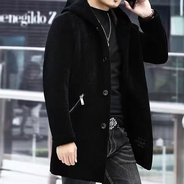 {直播}Yong Sa/永飒冬季新款男装夹克休闲颗粒毛外套-011