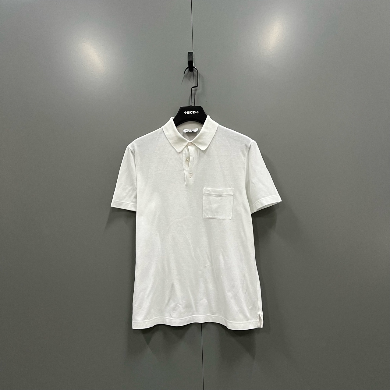 95新 Hermes/爱马仕 （bb）202  白色polo衫 M码