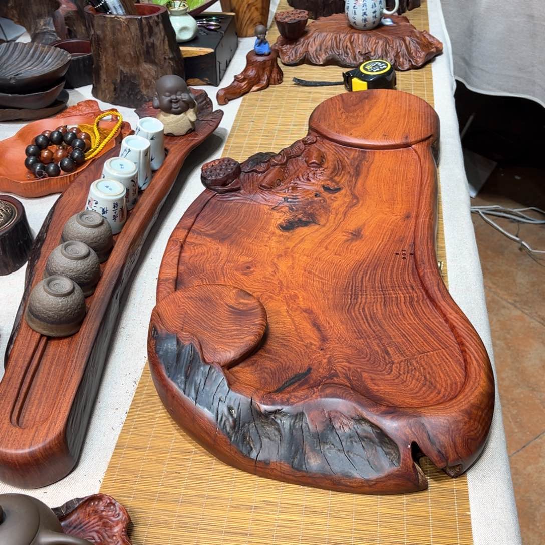 老挝酸枝湿泡茶盘