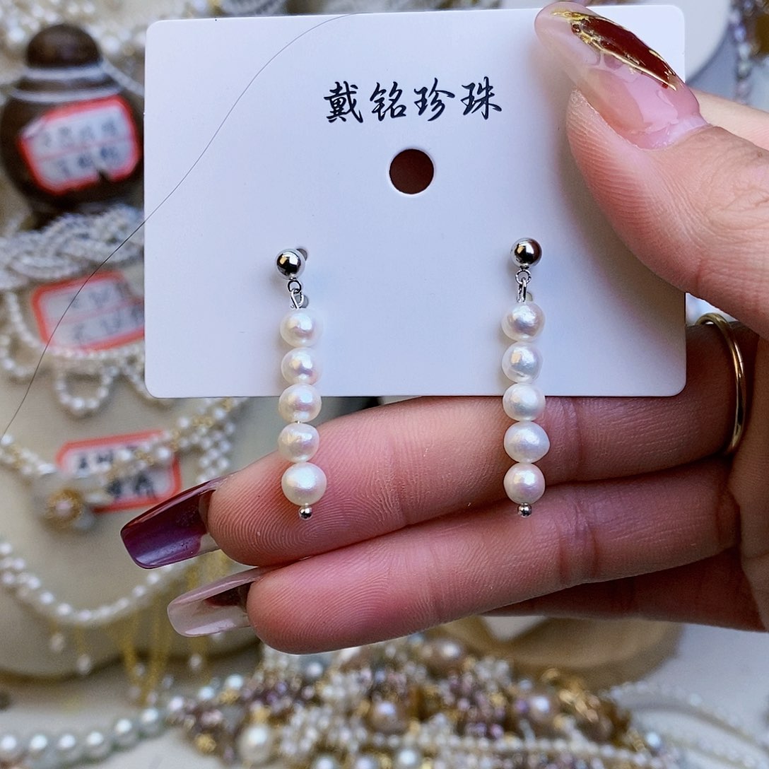 淡水珍珠颈饰银S925镶嵌