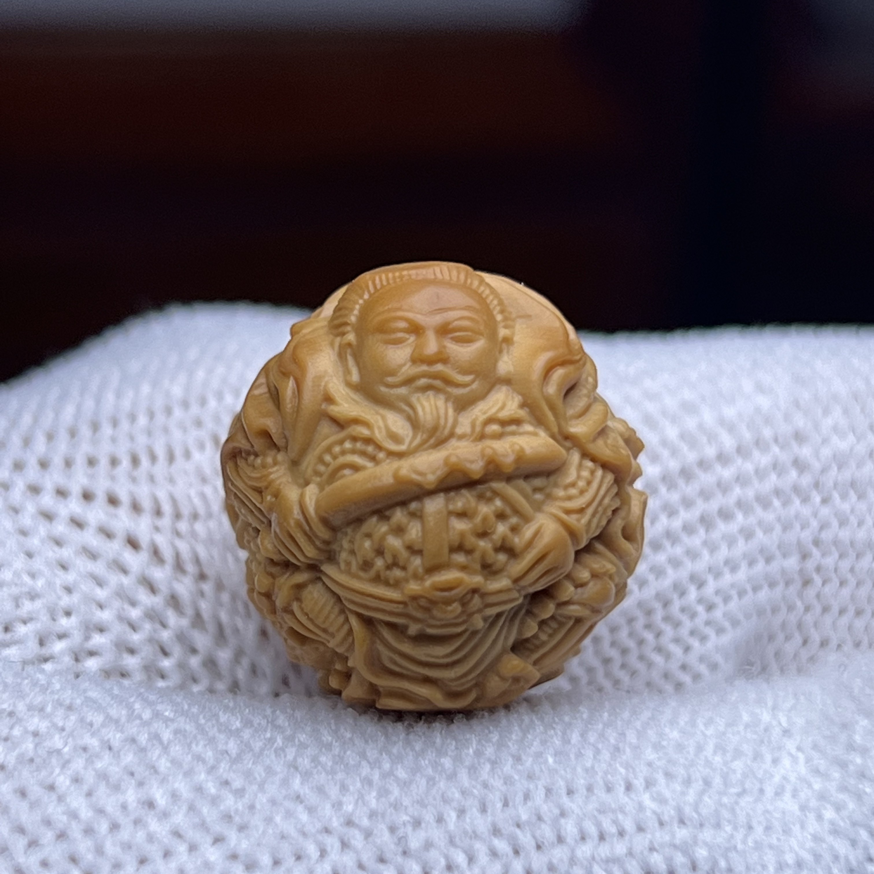 『精工真武大帝』17＋18左右尺寸猴头核桃配饰挂件全品有正常封口线