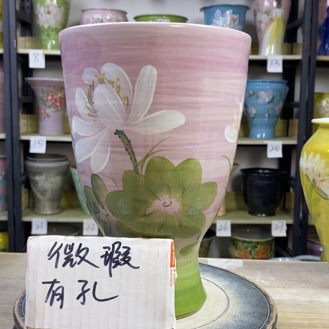 景德镇手工手绘陶瓷花盆