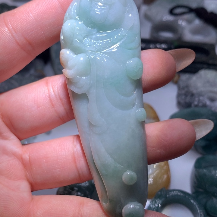 翡翠未镶嵌颈饰保真天然A货翡翠