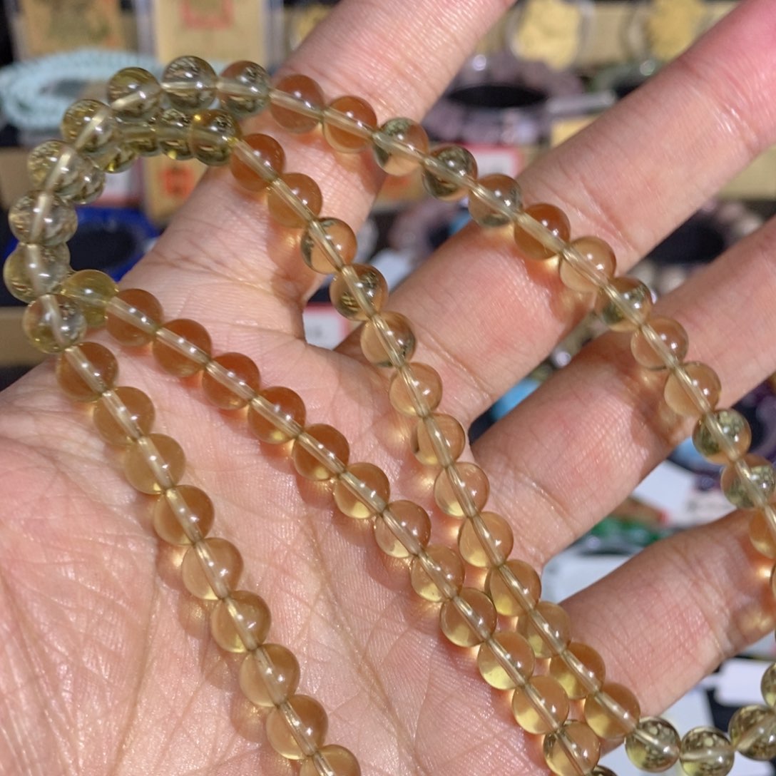 水晶手绳未镶嵌黄水晶三圈