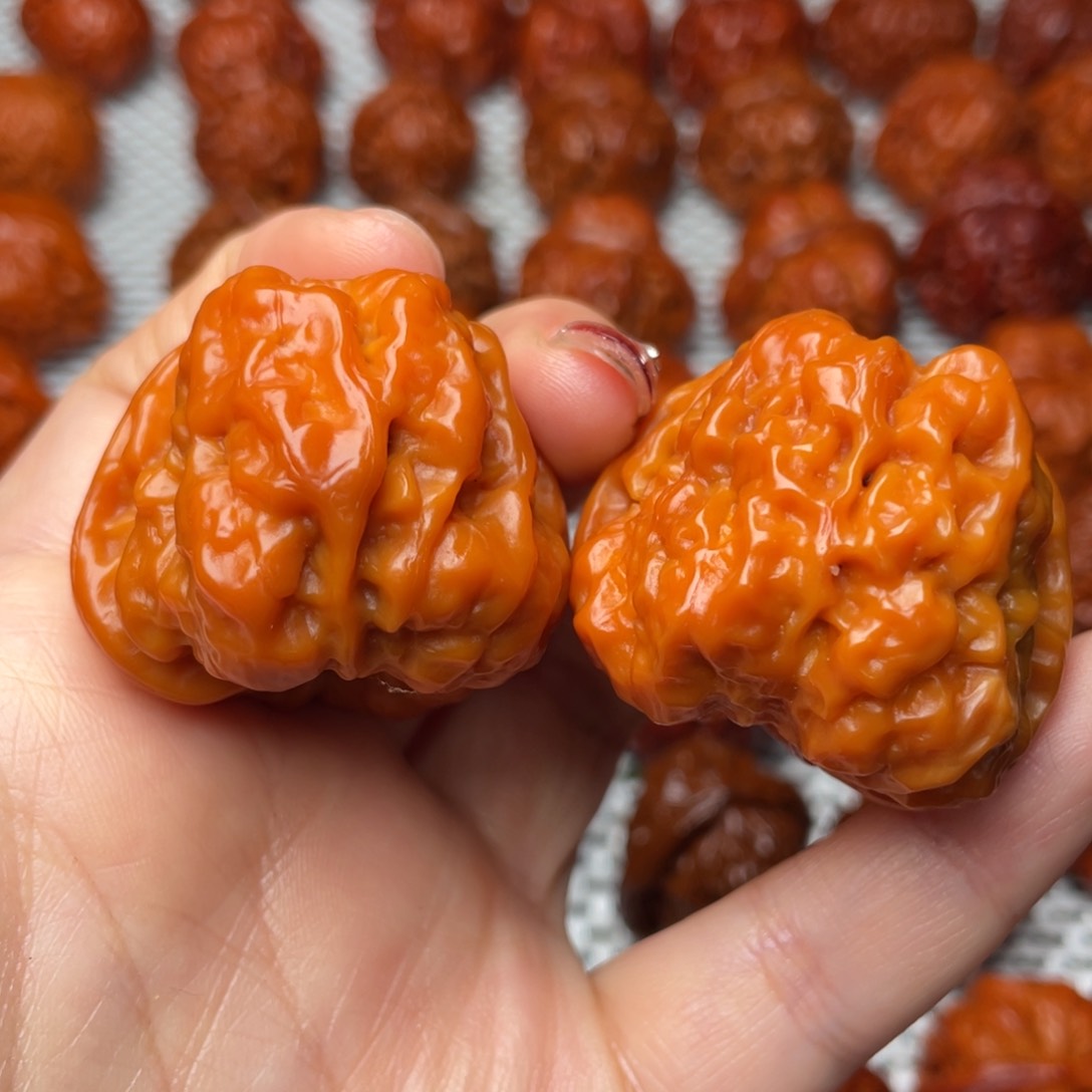 桃核吊坠文玩核桃 手把件 蛤蟆头 39