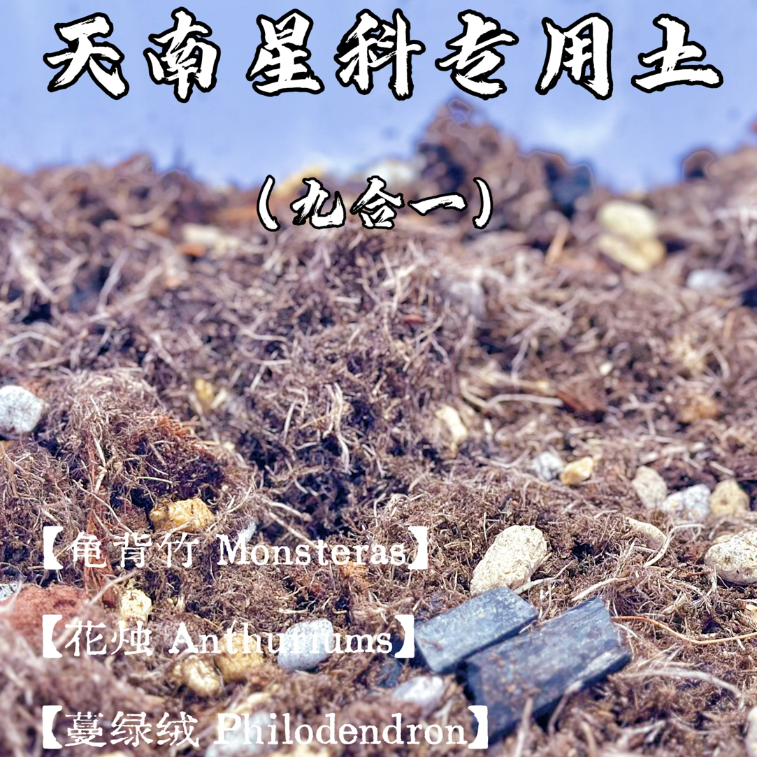 【九合一】天南星科专用土大颗粒龟背竹蔓绿绒花烛通用型配方土