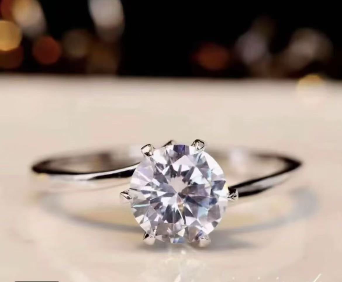 0.5CT经典光扭女戒 气质