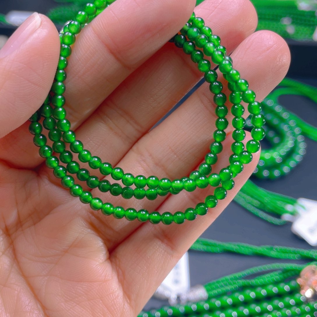 翡翠项链未镶嵌容*，1