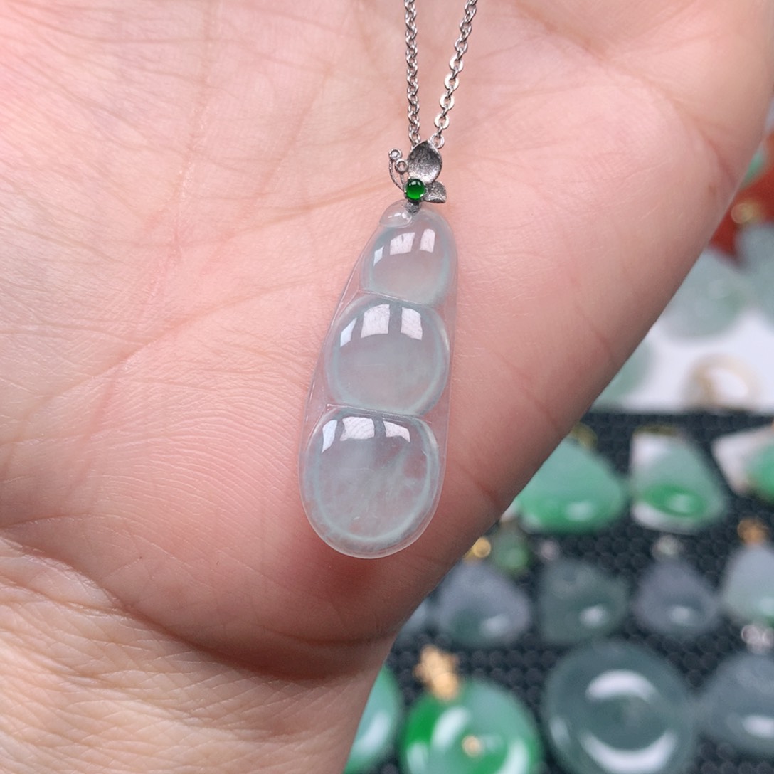 【闪购商品】翡翠吊坠(不含链)18K金镶嵌