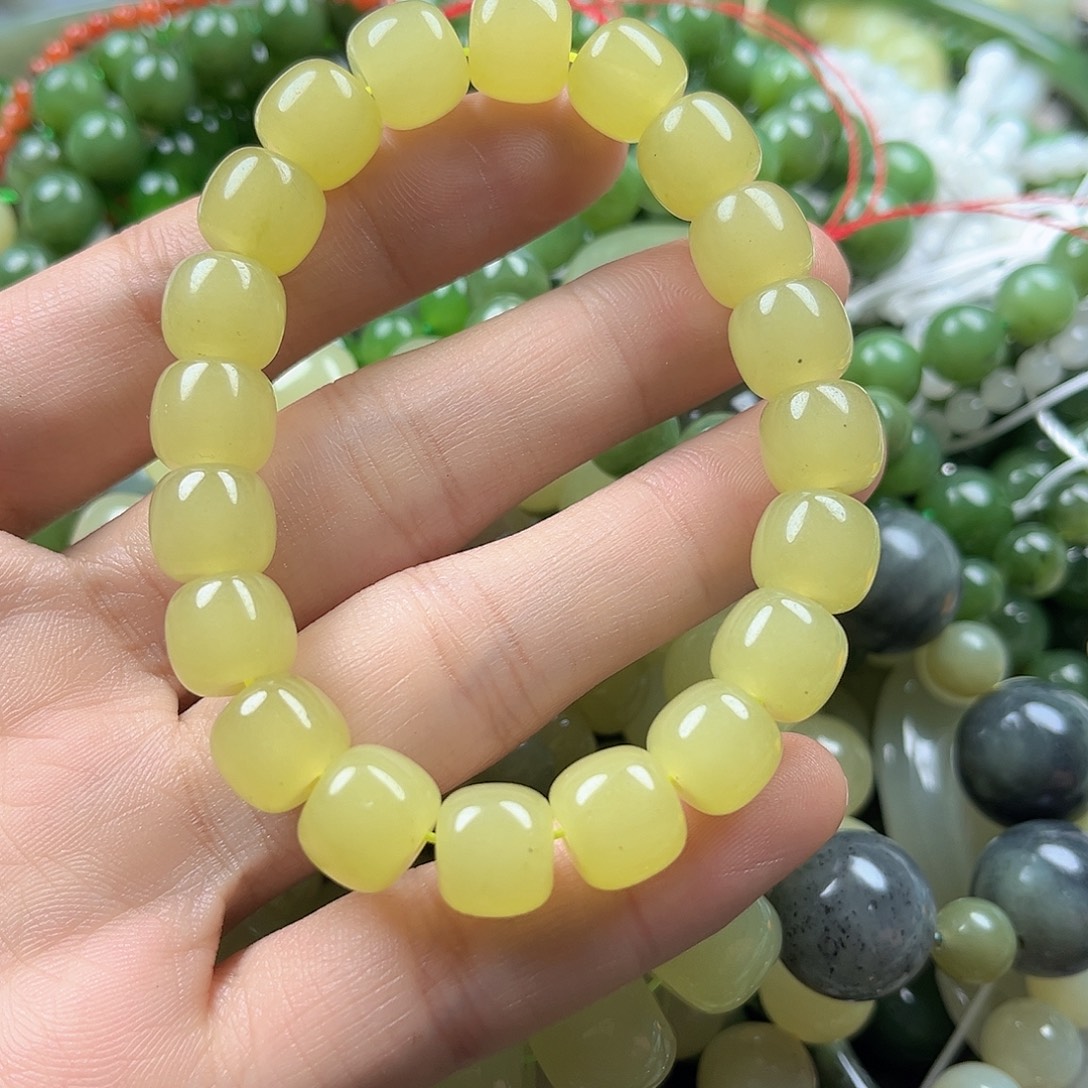 和田玉（黄玉）未镶嵌手串