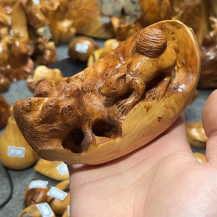 蓝***豆柏木（崖柏）崖柏摆件摆件7