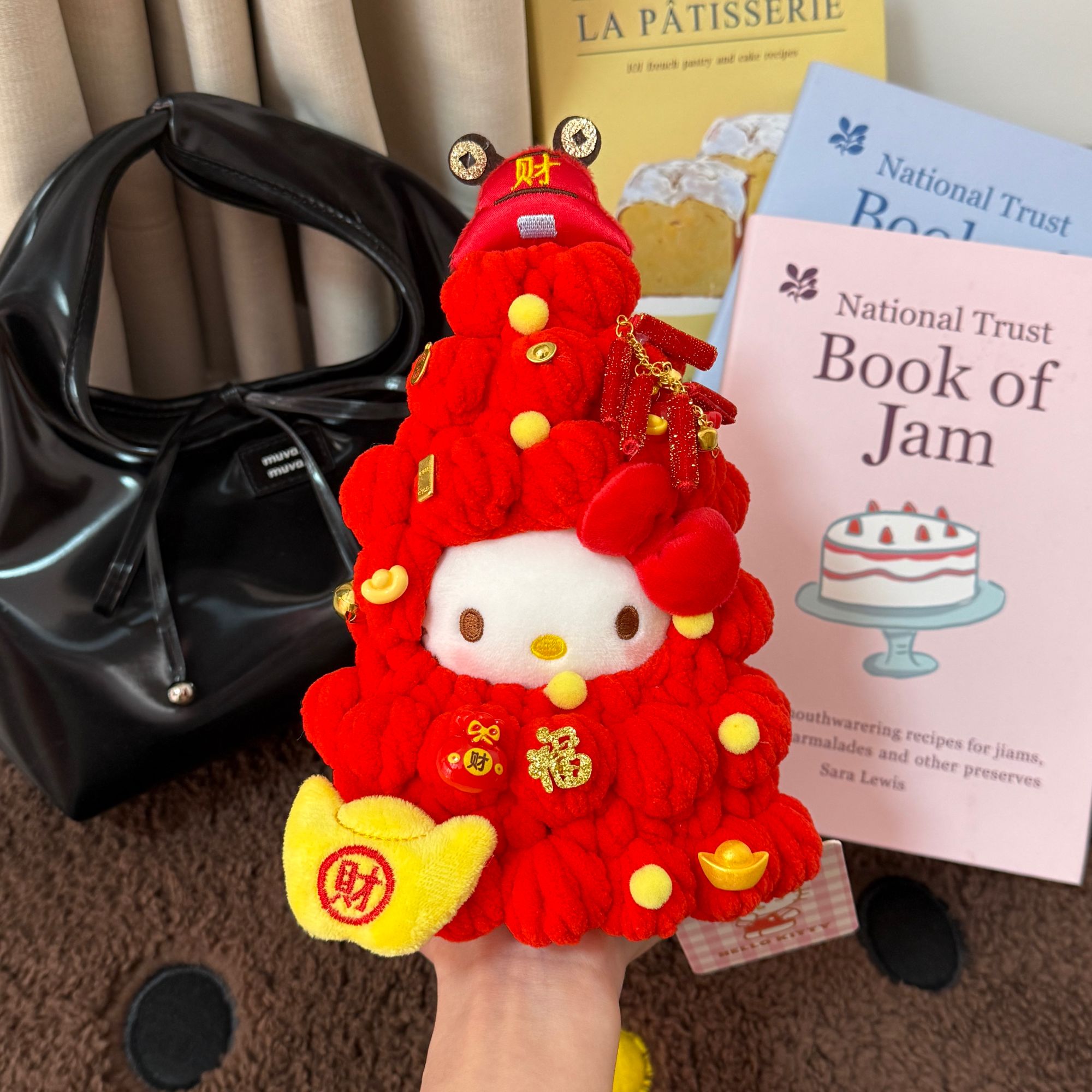 正版hellokitty发财树kt三丽鸥kitty包包挂件书包送人生日礼物女