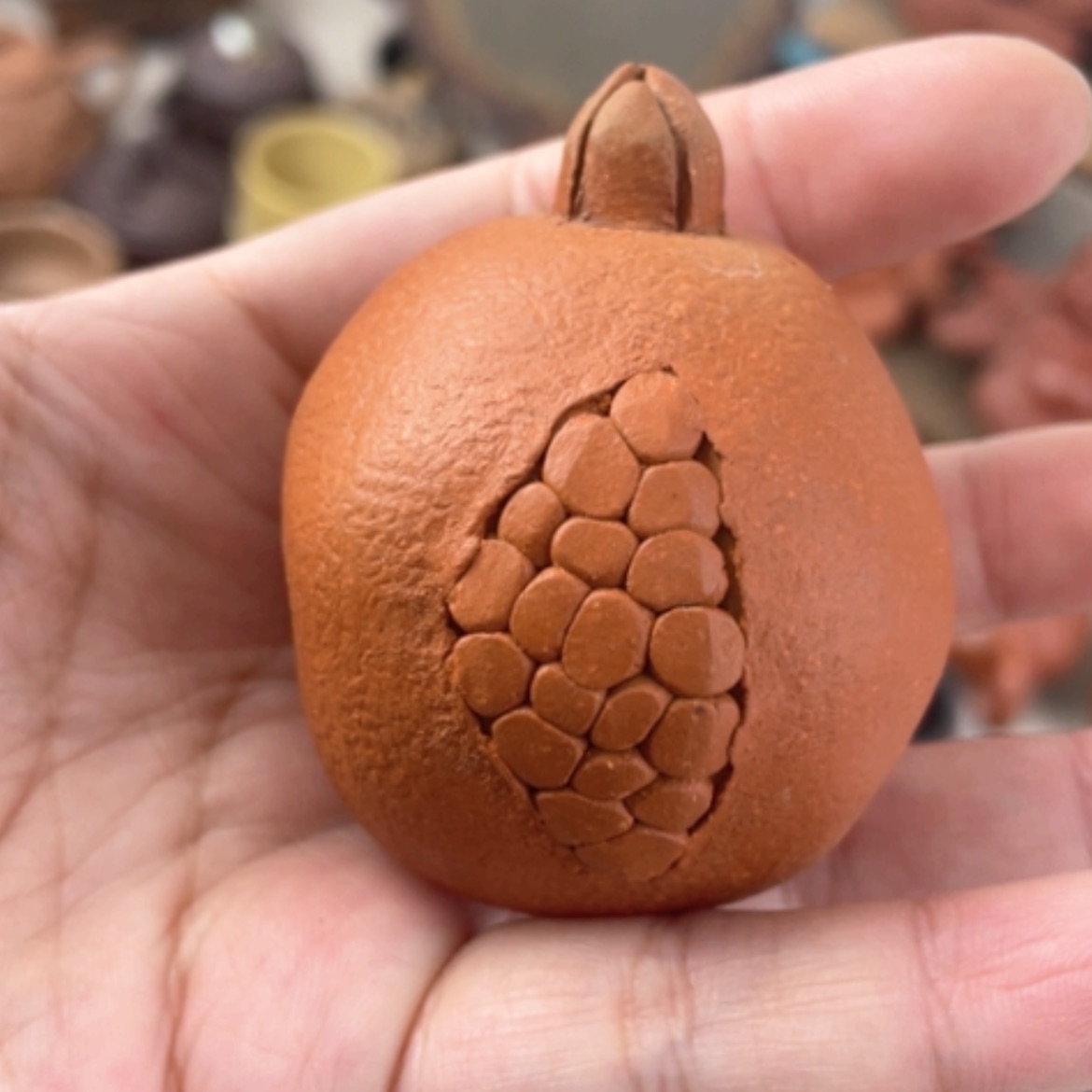 【闪购商品】紫砂茶宠紫砂石榴