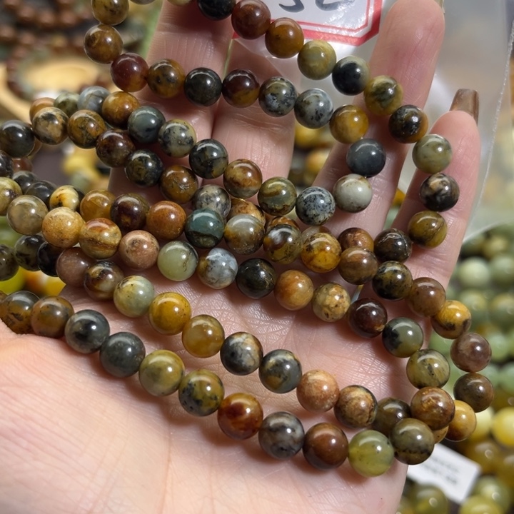 蛇纹石玉未镶嵌手链