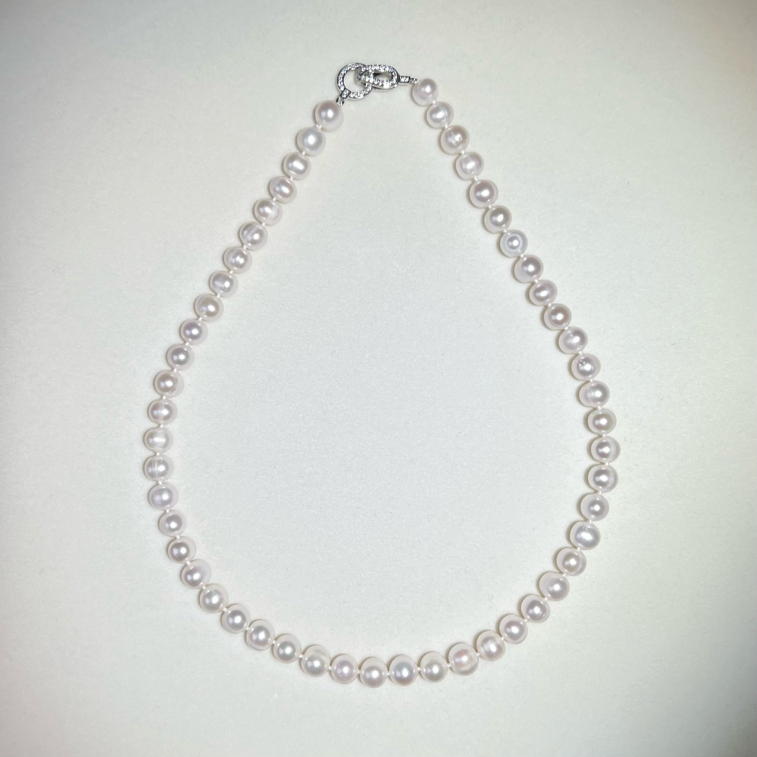 E306【真珠佳人】淡水无核珍珠项链8-9mm