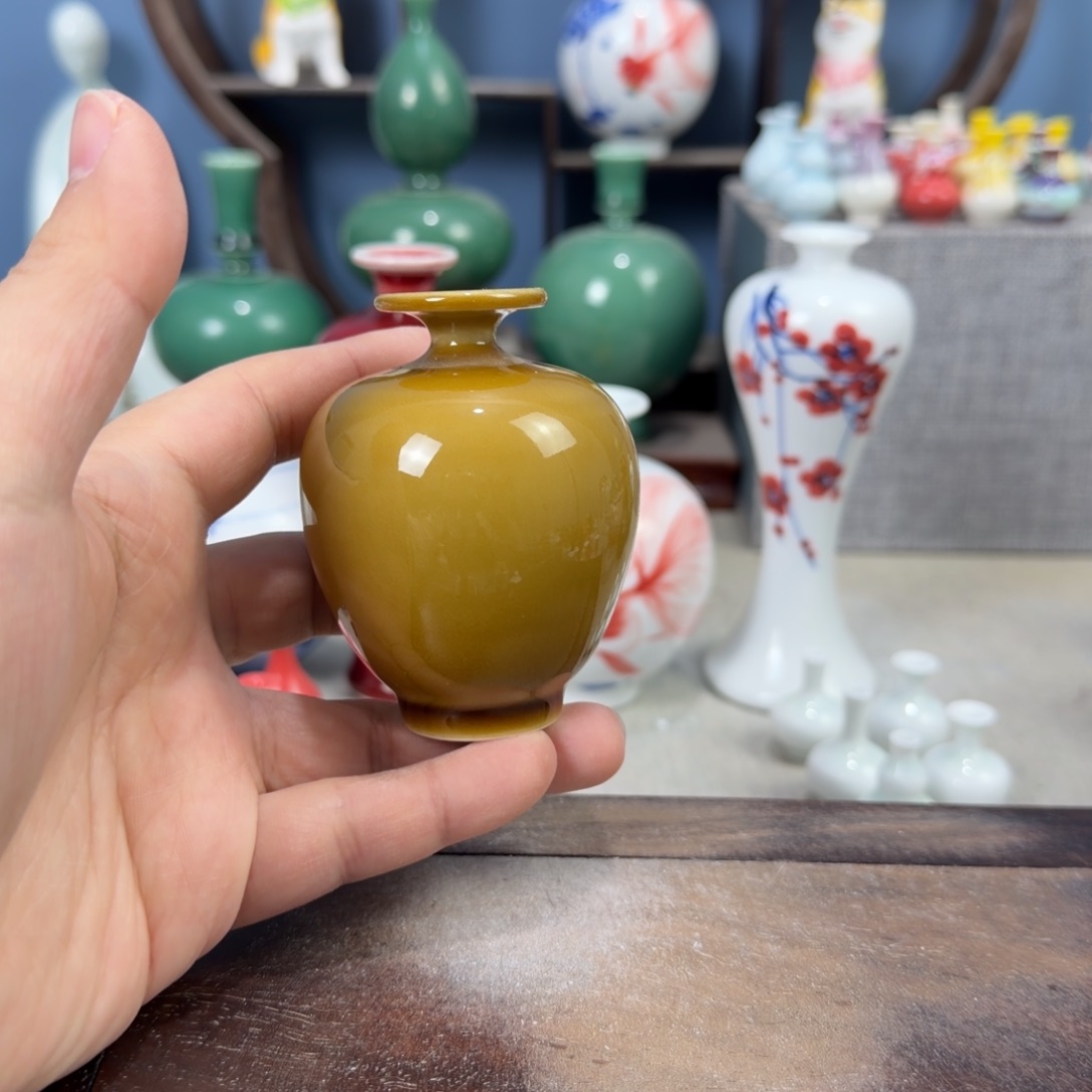 陶瓷手工小花器摆件