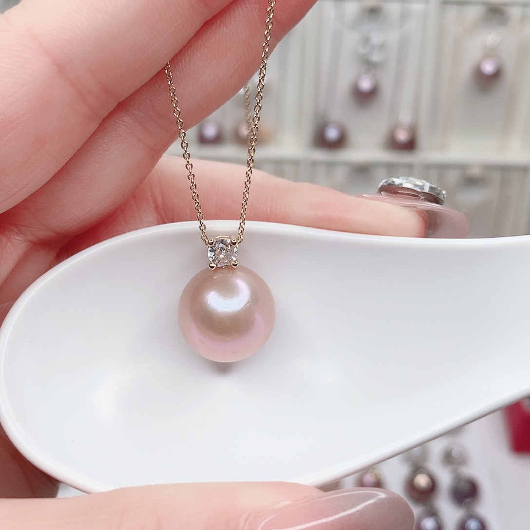 合金淡水珍珠吊坠(赠链)