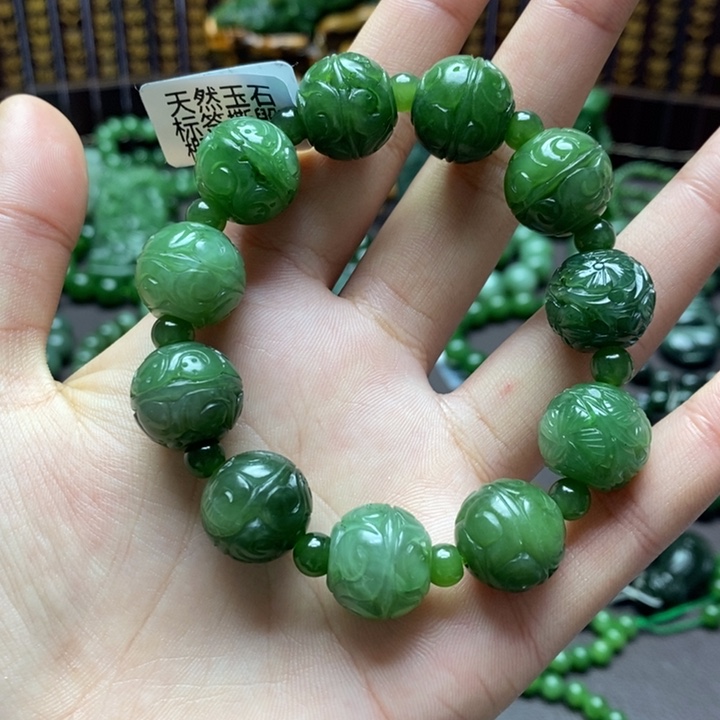 和田玉手串未镶嵌