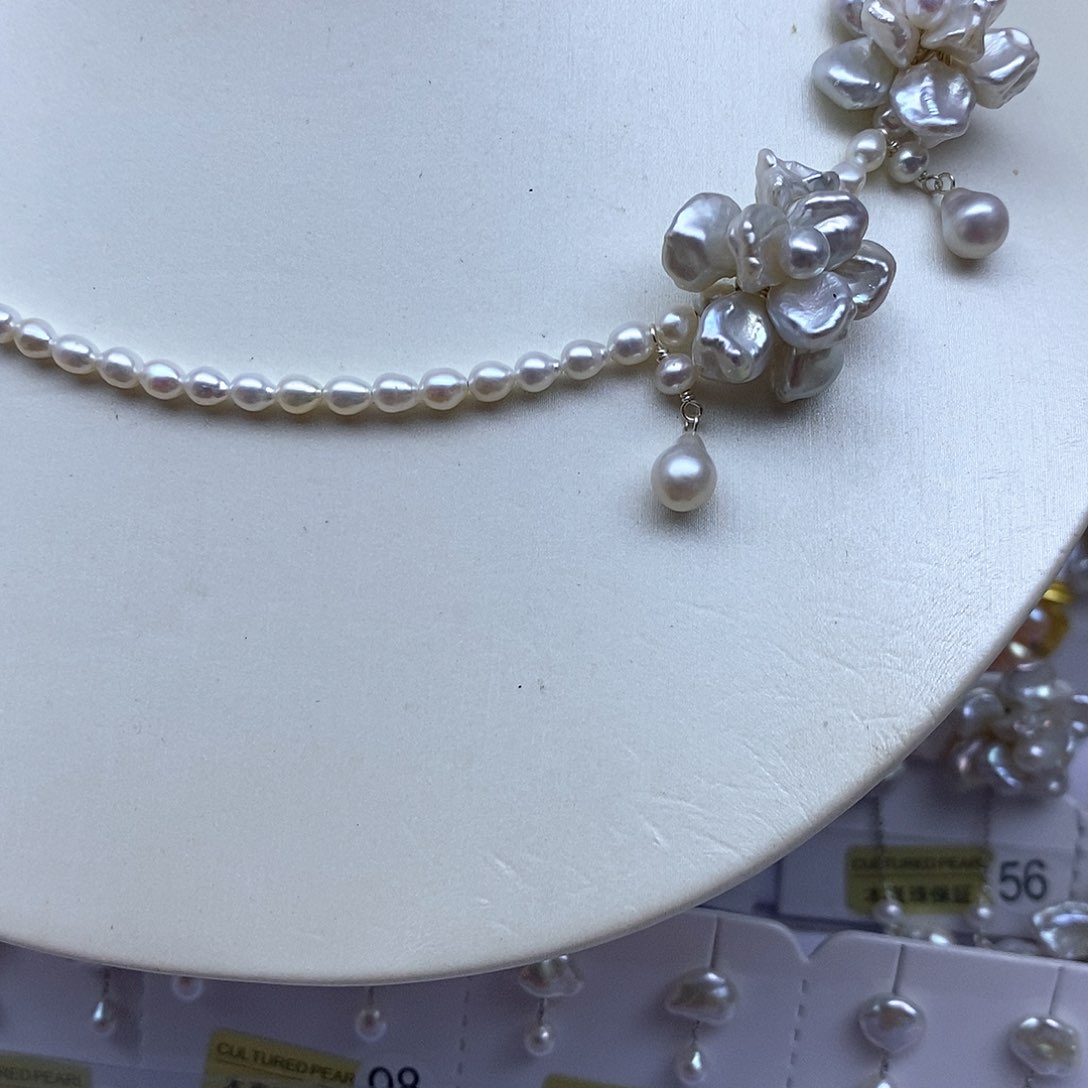 ୧***辣合金淡水珍珠项链