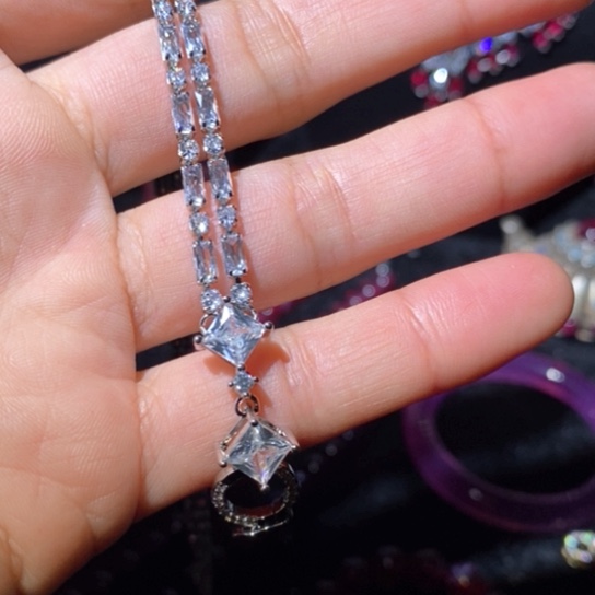 红宝石戒指银S925镶嵌