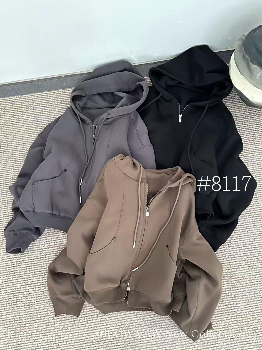 杨杨 DH-DK258117/衣长55.5时尚休闲短款连帽卫衣