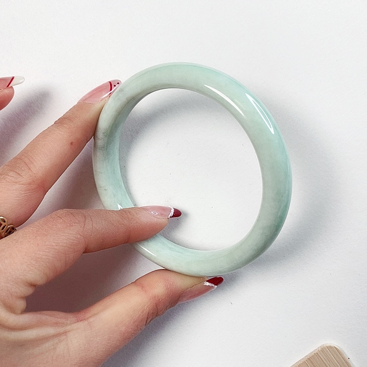 蓝田玉（蛇纹石化大理石玉）手镯未镶嵌