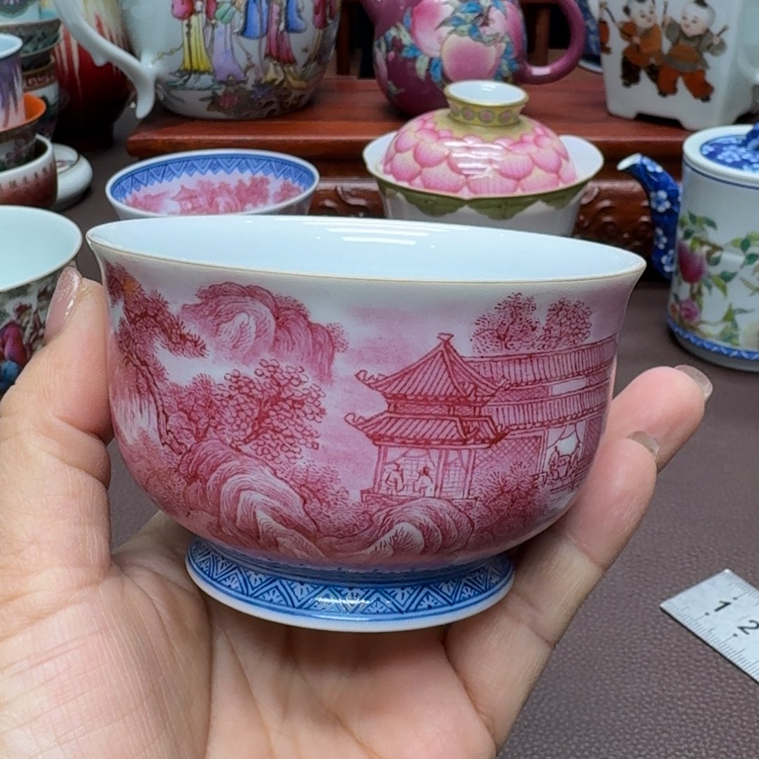 瓷片景德镇仿古手工制作精品展示