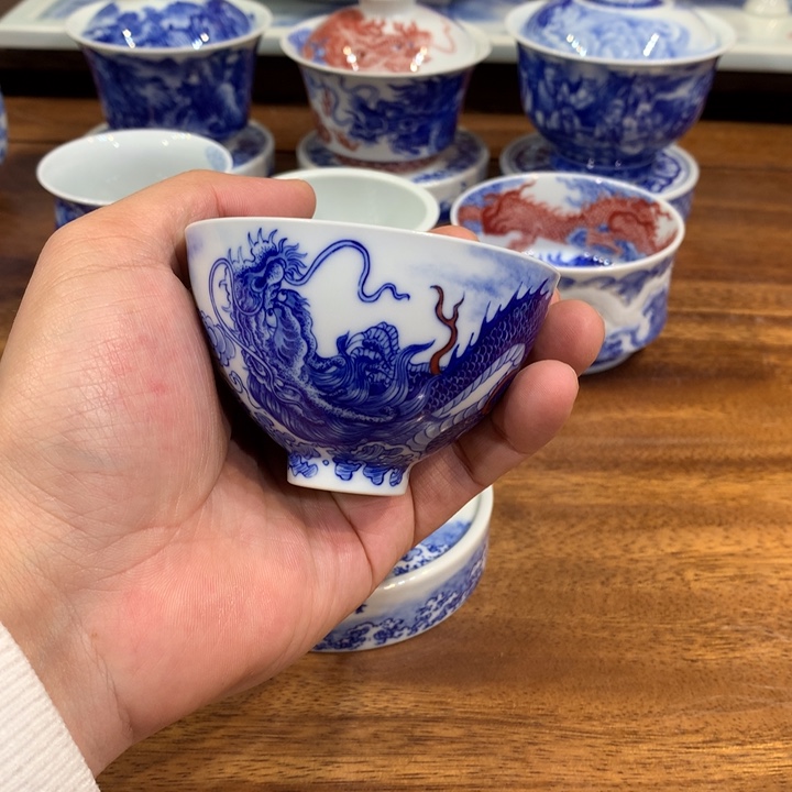 自成堂柴窑 龙凤主人杯