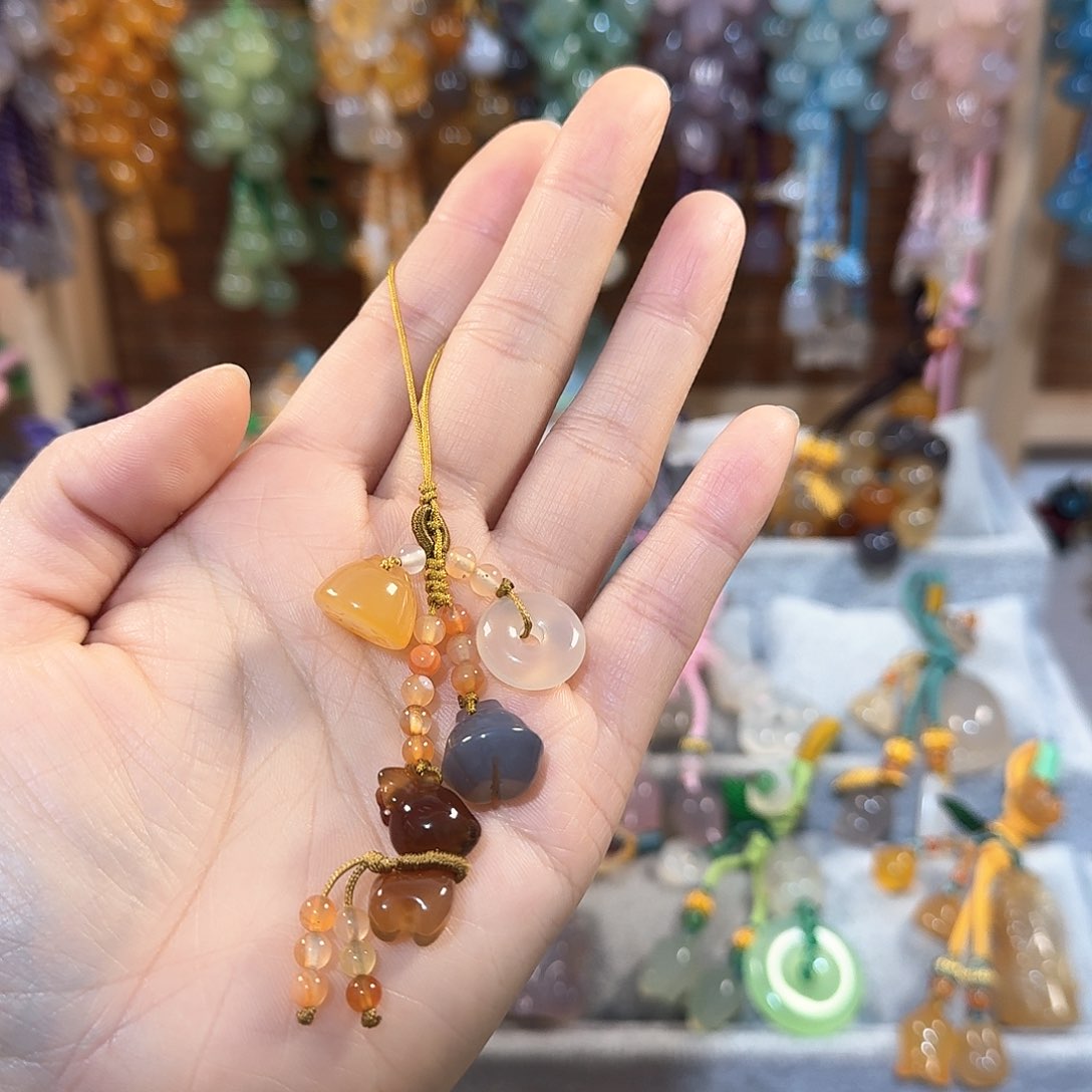 玛瑙/玉髓挂件福利款未镶嵌生***甜