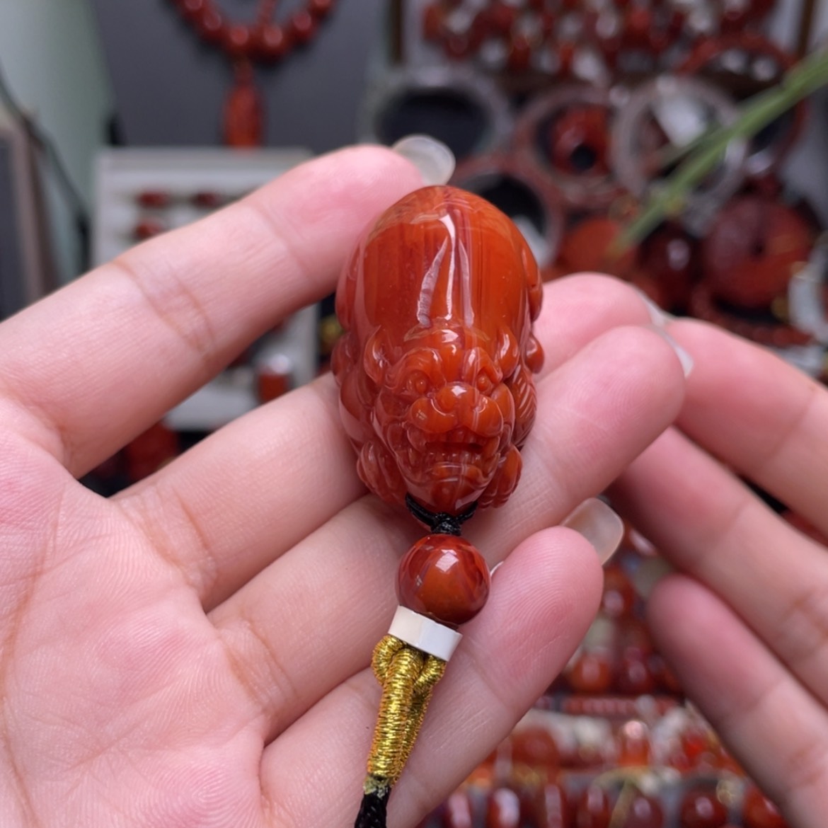 【闪购商品】南红玛瑙招财貔貅未镶嵌