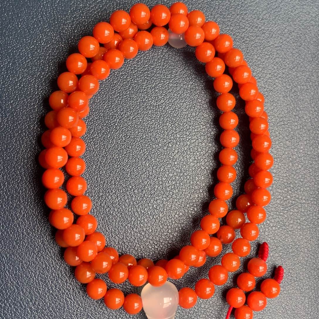 南红玛瑙未镶嵌保山天然原矿南红6mm+多圈