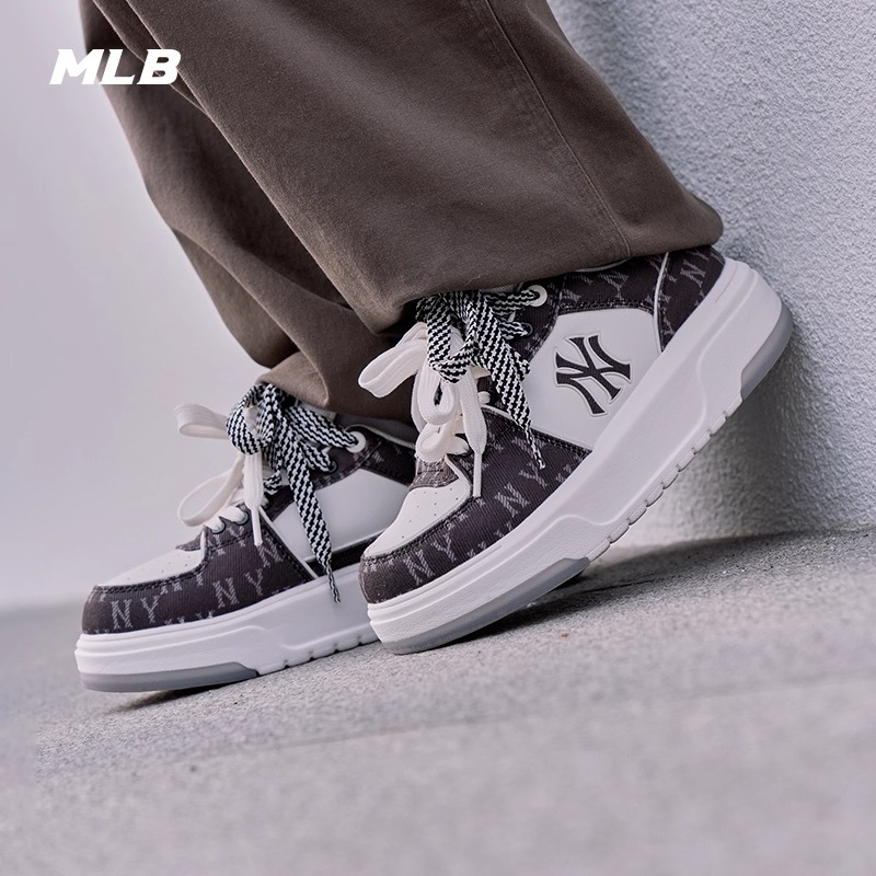 MLB官方复古穿搭老花运动学长鞋厚底增高休闲板鞋25新款M26NSXM01