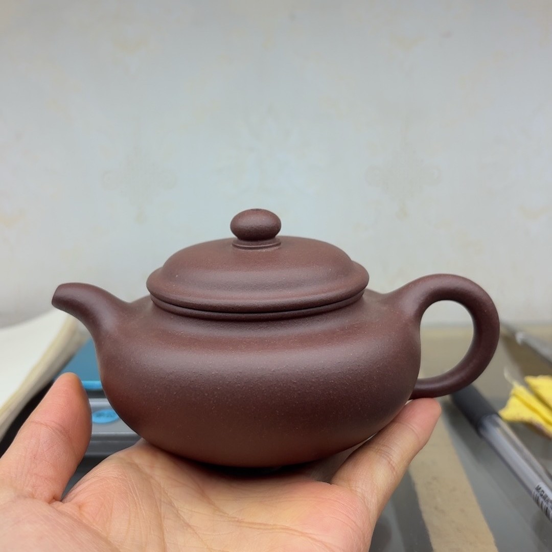 （福利品处理，不退不换）原矿紫泥，半手工艺，仿古壶容量170cc