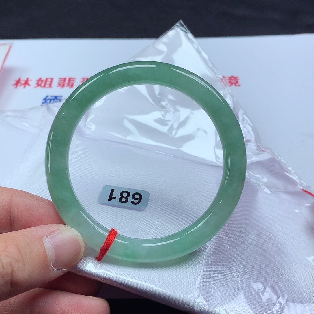 翡翠手镯未镶嵌?****◑55圆条