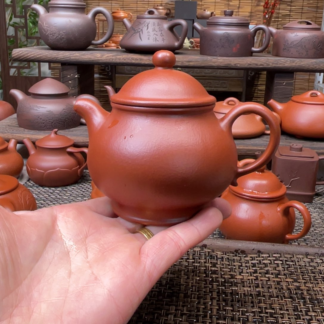 紫砂茶壶宜兴原矿紫砂手工制全180