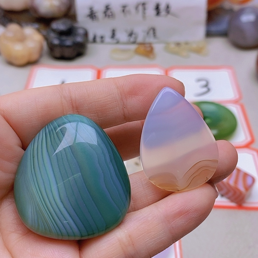 【闪购商品】未镶嵌玛瑙/玉髓珠宝半成品然**物