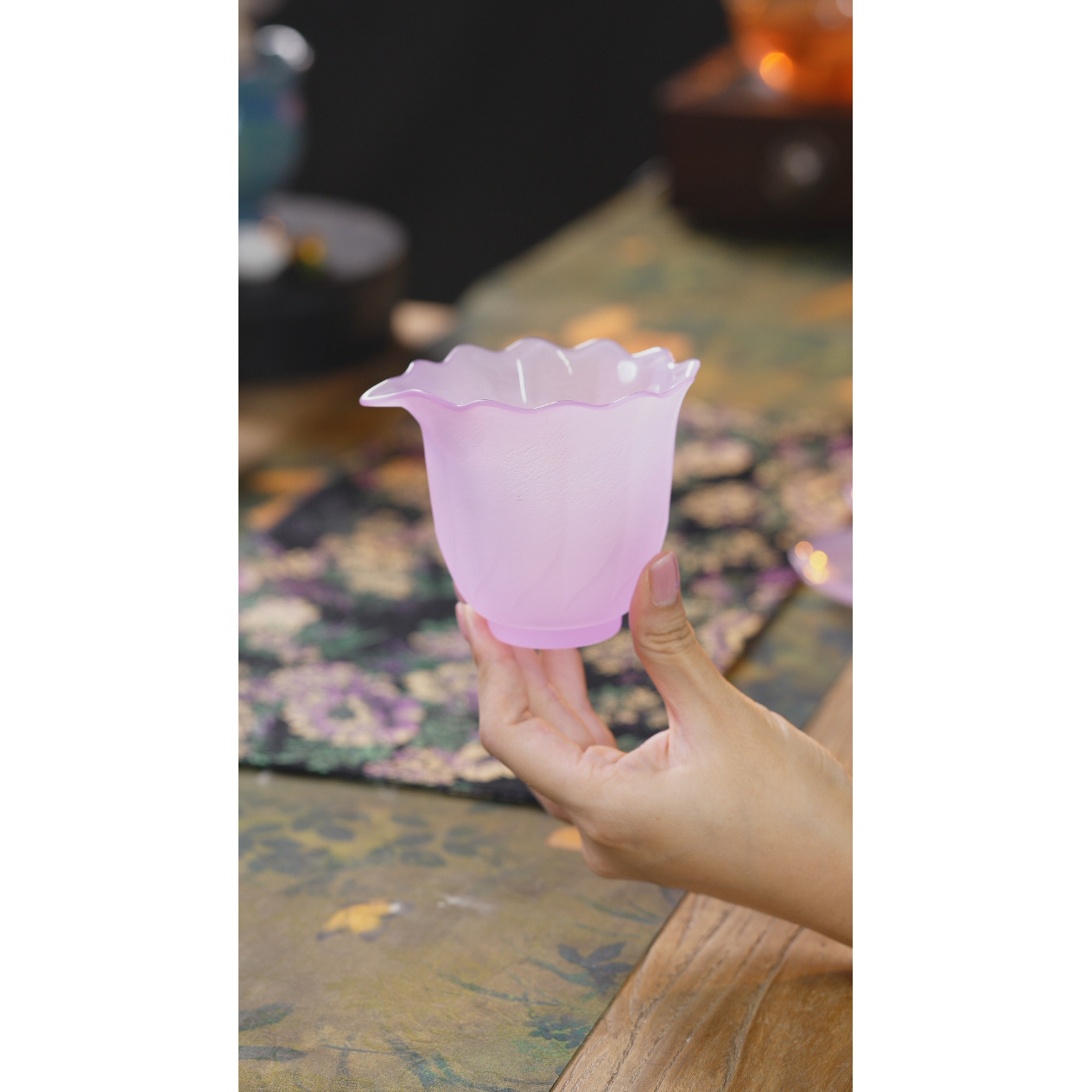 仙女花紫色公道茶器茶具