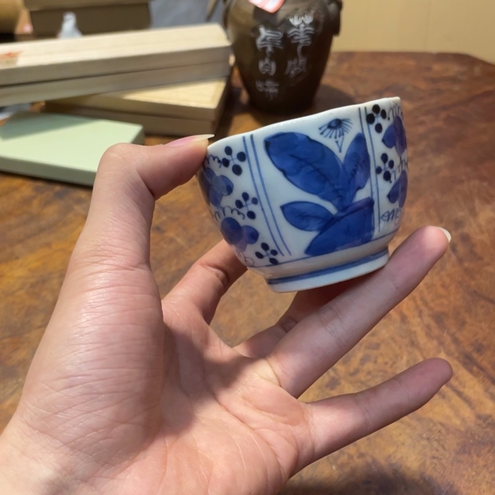 陶瓷小六古美术工艺品摆件