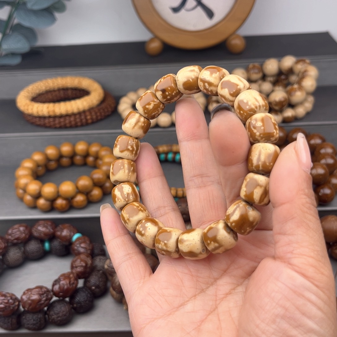 紫金鼠手串黄***酒半实心花皮老型练手款12