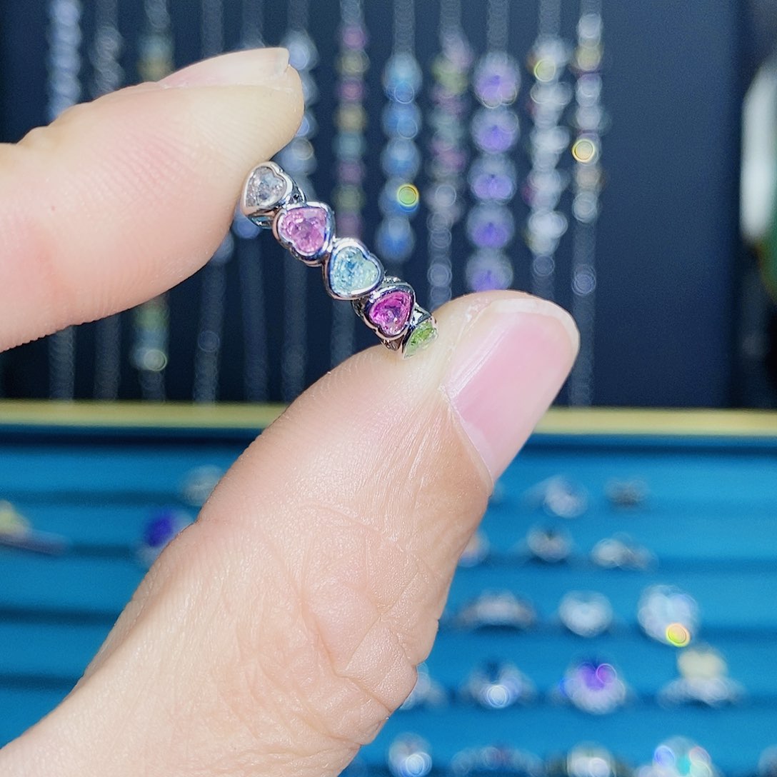 紫晶珠宝半成品银S925镶嵌