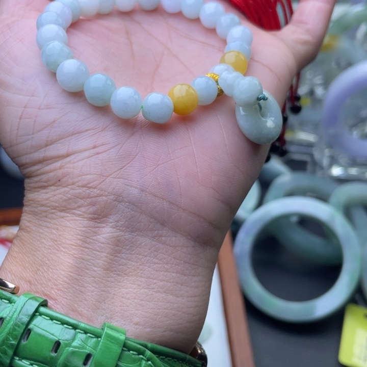翡翠未镶嵌手链翡翠