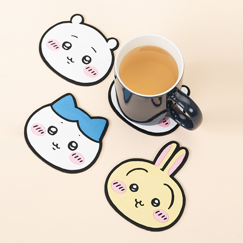 名创优品艾可思chiikawa系列杯垫乌萨奇吉伊卡哇小八生日礼物可爱